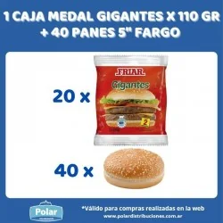 1 CAJA DE SUPER MEDALLÓN FRIAR X 110 GR + 40 PANES FARGO