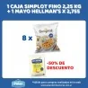 1 CAJA FINO SIMPLOT 8 X 2,25 KG + 1 MAYO HELLMANN'S X 2,755 KG