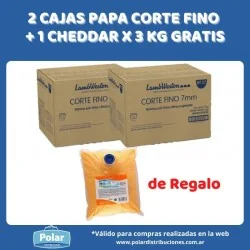 2 CAJAS PAPA CORTE FINO +...