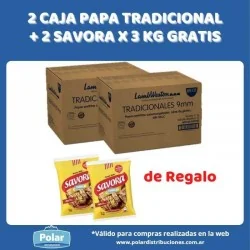 2 CAJAS PAPA TRADICIONAL 15...