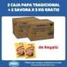 2 CAJAS PAPA TRADICIONAL 15 KG + 2 SAVORA X 3 KG