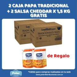 2 CAJAS PAPA TRADICIONAL 15...