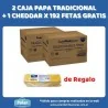 2 CAJAS PAPA TRADICIONAL X 15 KG + 1 CHEDDAR X 192 FETAS