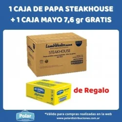 1 CAJA DE PAPA STEAKHOUSE +...