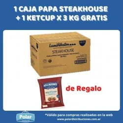 1 CAJA PAPA STEAKHOUSE + 1...