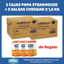 2 CAJAS PAPA STEAKHOUSE +...