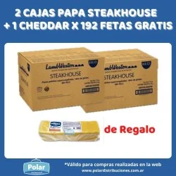 2 CAJAS PAPA STEACKHOUSE +...