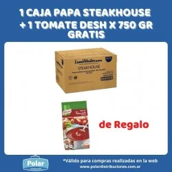 1 CAJA PAPA STEAKHOUSE + 1...