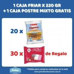 1 CAJA HAMB FRIAR X 220 GR...