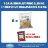 1 CAJA FINO SIMPLOT 8 X 2,25 KG + 1 KETCHUP HELLMANN'S X 3 KG