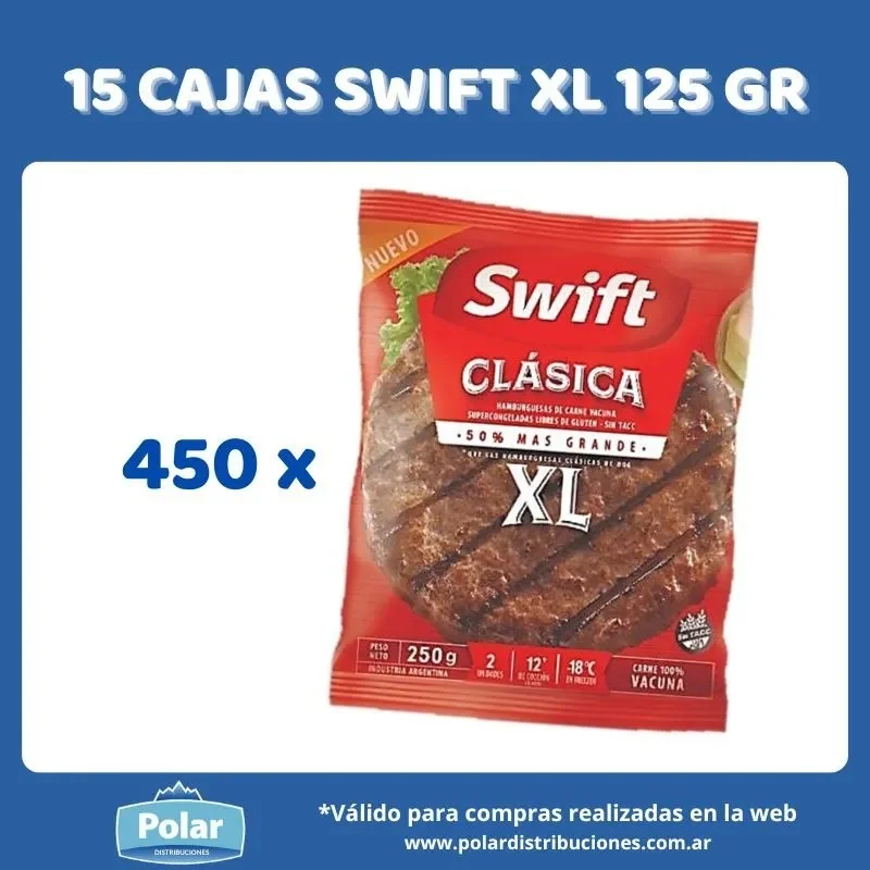 PACK 15 CAJAS SWIFT XL 125 GR