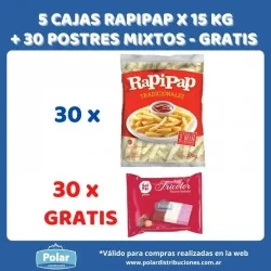 5 CAJAS RAPIPAP + 30 MIXTOS GRATIS