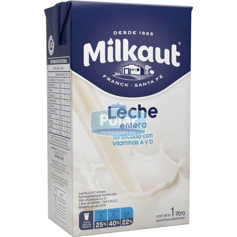 Leche Larga Vida Entera 1 lt