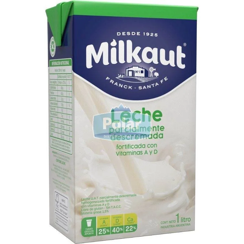 Leche Entera Larga Vida MILKAUT 1 Litro