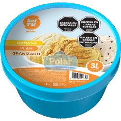 Balde Helado Banana, Flan,...